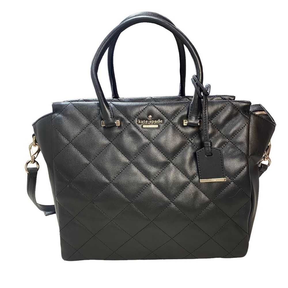 𝅺KATE Spade Emerson Place Hayden Black Satchel Bag - Picture 4 of 13